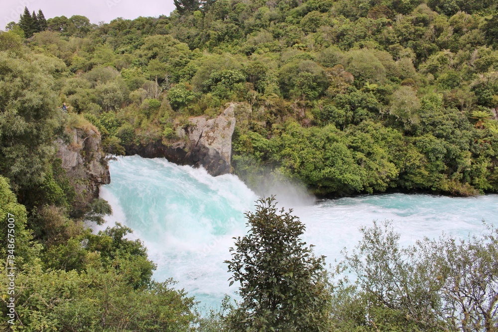 Fototapeta premium Stunning Huka Falls in New Zealand