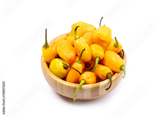 Fototapeta Naklejka Na Ścianę i Meble -  Chili peppers, isolated on white