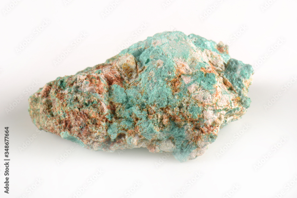 macro shooting of natural mineral stone - green Tirolite macro shooting of natural mineral stone - green Tirolite