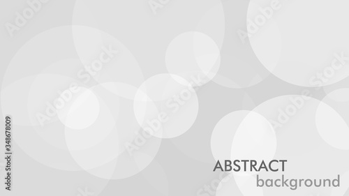 Abstract background with gray circle. White and grey abstract modern transparency circle presentation background. Vector circles template vector design. Object web design. Round shape. Minimal poster.
