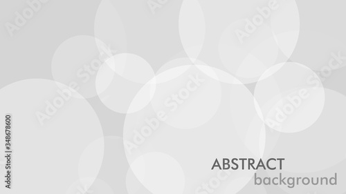 Abstract background with gray circle. White and grey abstract modern transparency circle presentation background. Vector circles template vector design. Object web design. Round shape. Minimal poster.