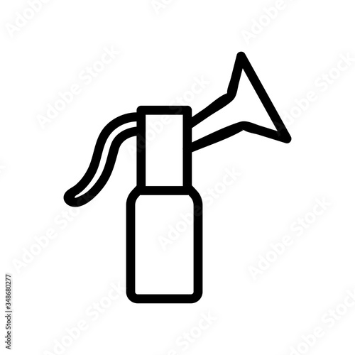 mechanical breast pumps icon vector. mechanical breast pumps sign. isolated contour symbol illustration