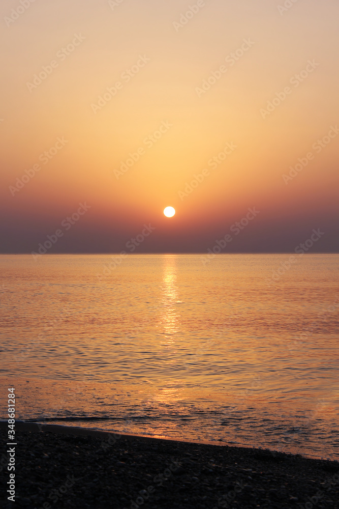 Rhodes Island Sunrise on the Kolympia beach