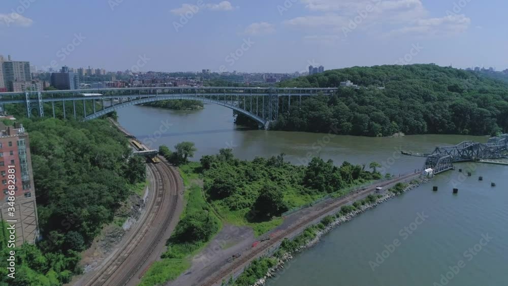 Aerial View of the Henry Hudson Bridge Aerial View of the Henry Hudson Bridge