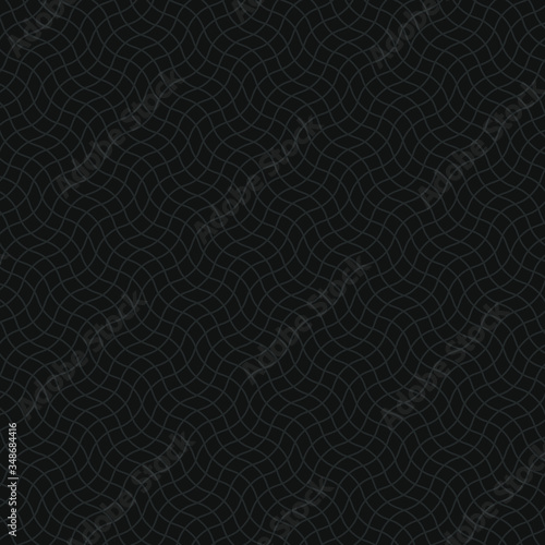Wallpaper Mural Meandering, wavy, curly and flexible patterns like netting and illusion effect. Seamless vector drawn. It can be used as abstract background, wallpaper, backdrop, cover page, billboard, banner etc. Torontodigital.ca