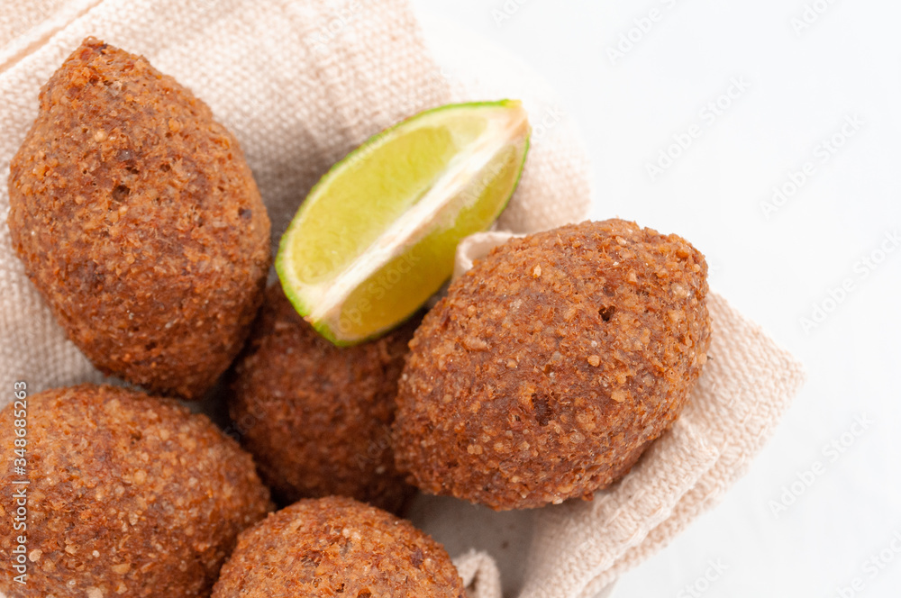 Kibbeh Arabic Food - Fried Meat Balls