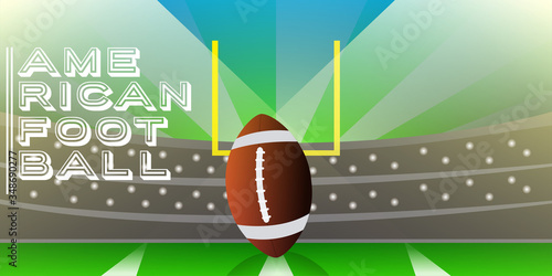 American football poster