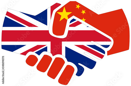 Free Download UK - China / Handshake - GFXLoad