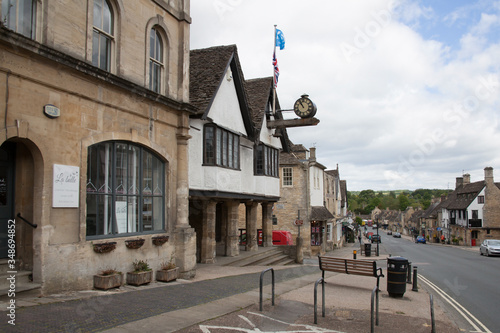 The High Street in Burford in Oxfordshire, UK photo