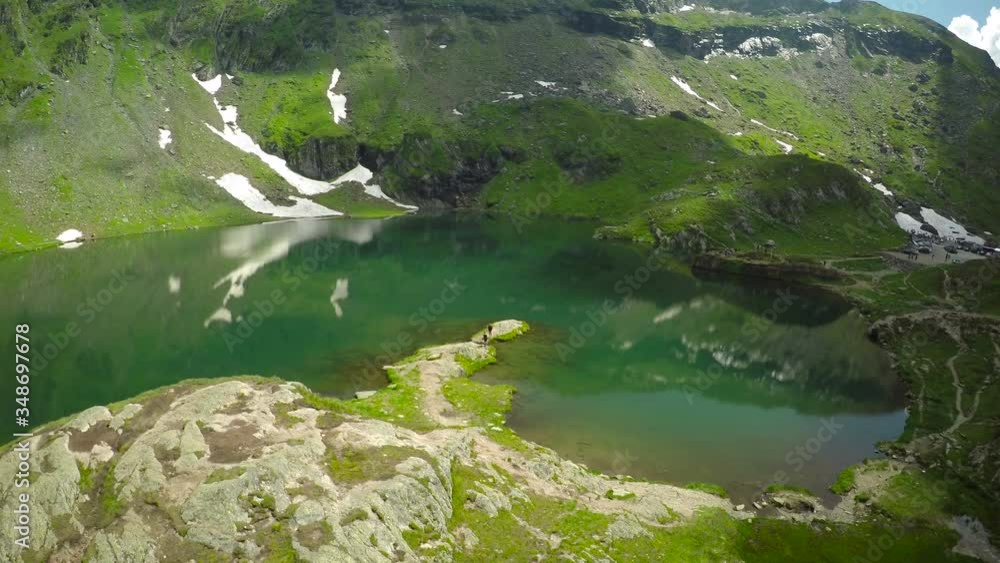 Aerial view of Balea Lake in Carpathian Mountains Romania 3 Aerial view of Balea Lake in Carpathian Mountains Romania 3