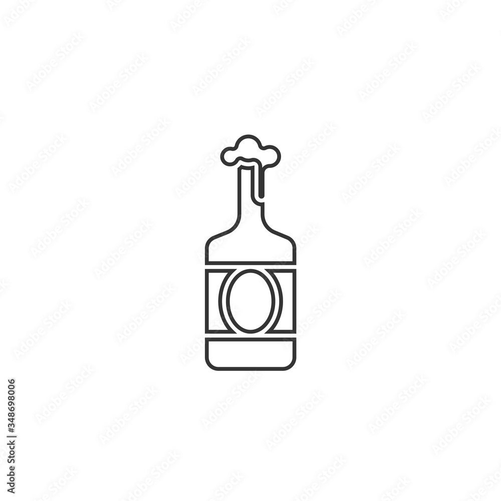 beer bottle icon vector illustration design beer bottle icon vector illustration design