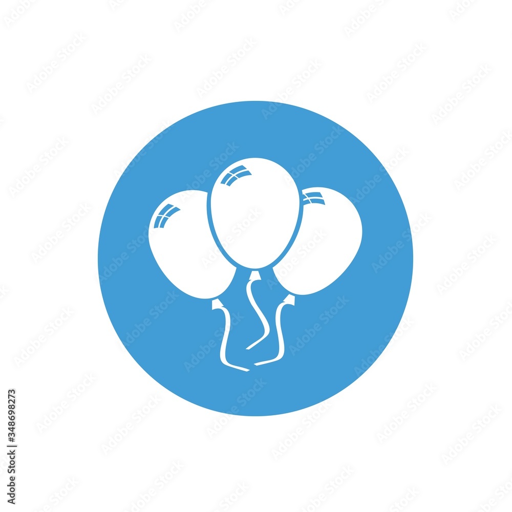 balloons icon vector illustration design balloons icon vector illustration design