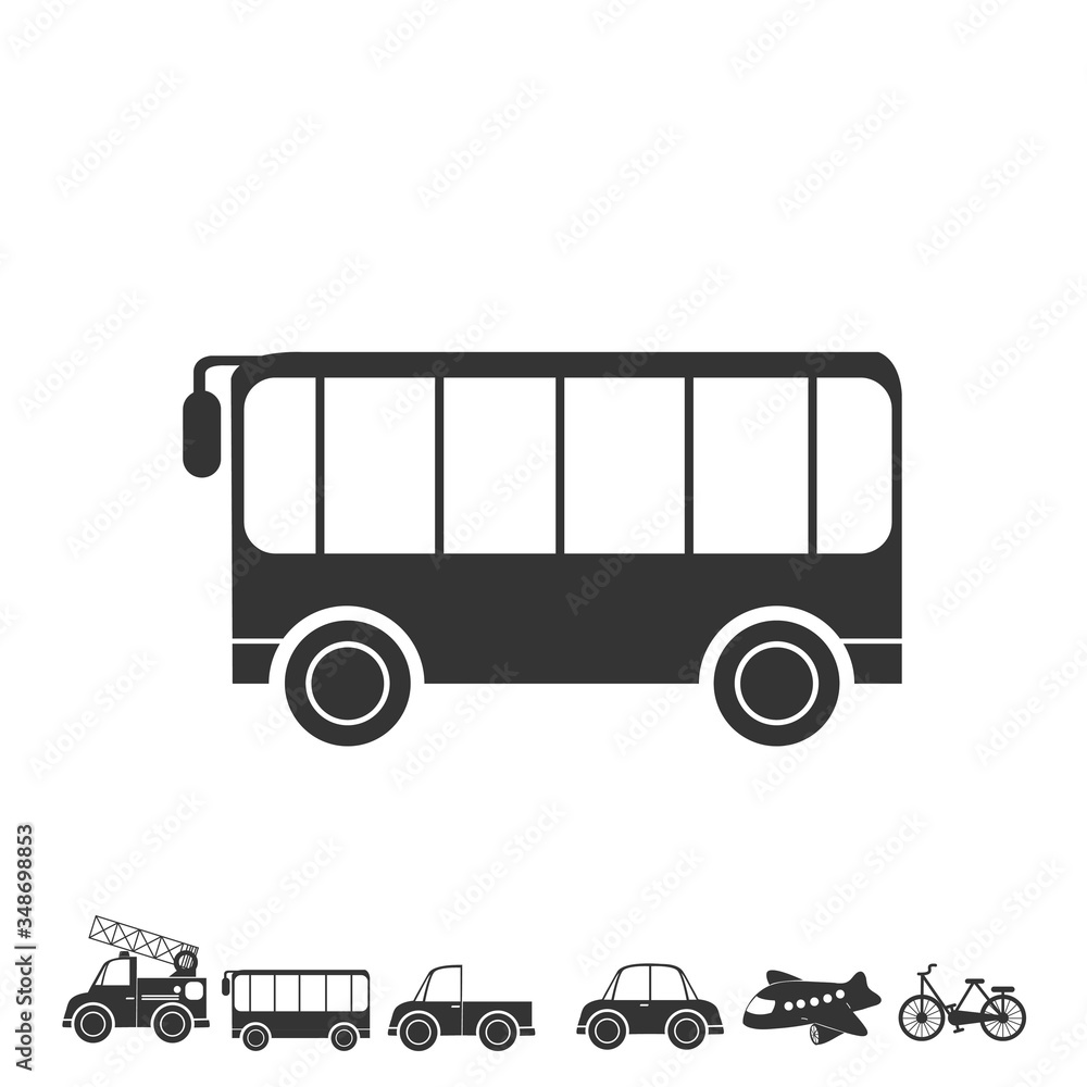 bus toy car icon vector illustration design