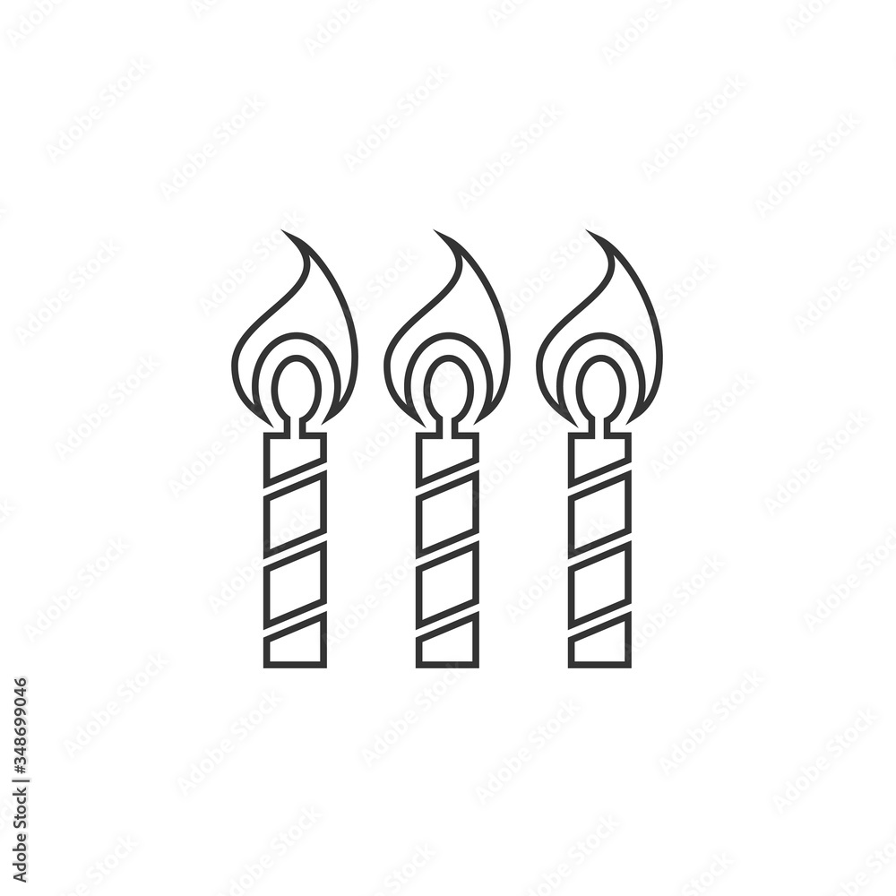 birthday candles icon vector illustration design birthday candles icon vector illustration design