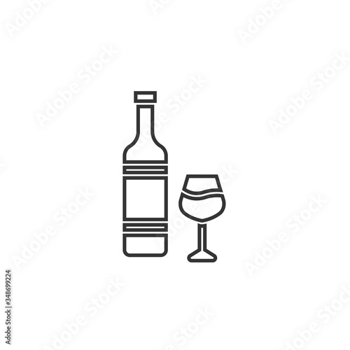champagne bottle icon vector illustration design