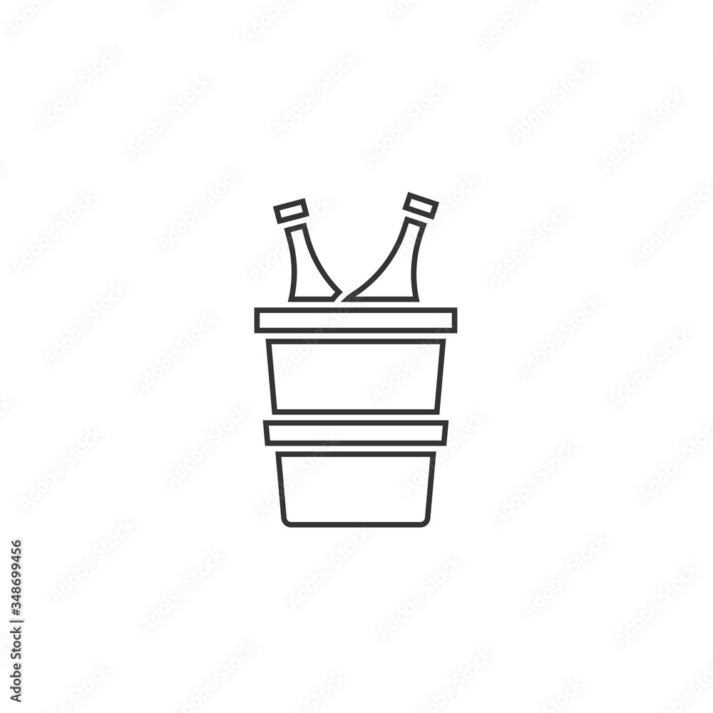 beer bucket icon vector illustration design beer bucket icon vector illustration design