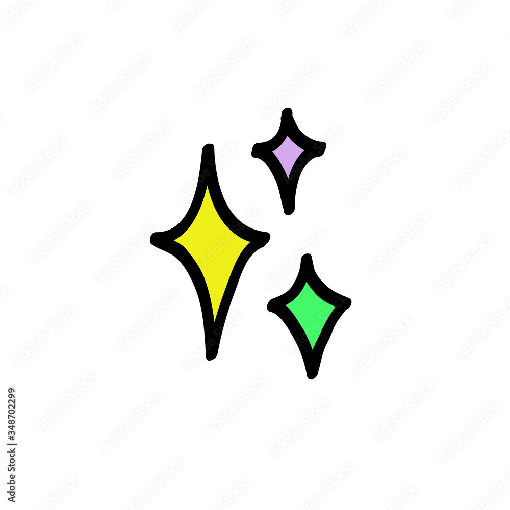 sparkles doodle icon sparkles doodle icon