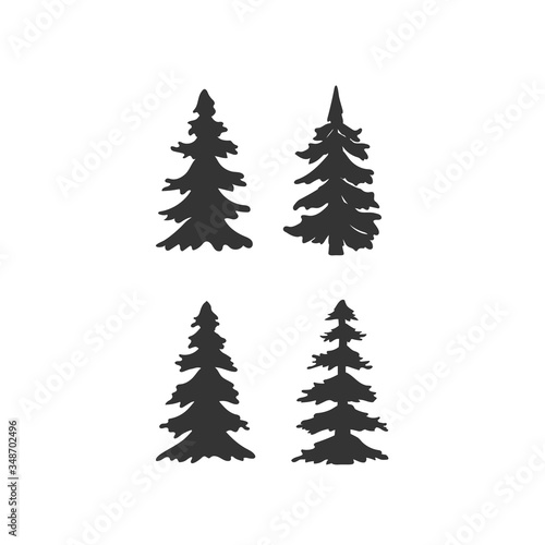 pine tree icon vector illustration design
