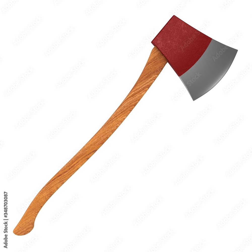Fire Axe 3D Illustration Rendering Fire Axe 3D Illustration Rendering
