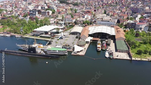 Rahmi Koc Museum Aerial Drone View at Covid-19 Isolation Days