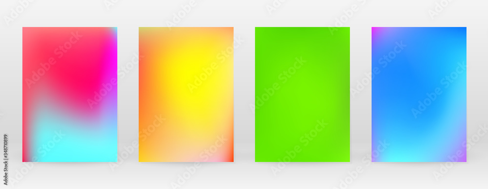 Pastel Soft. Rainbow Gradient Set Color Background