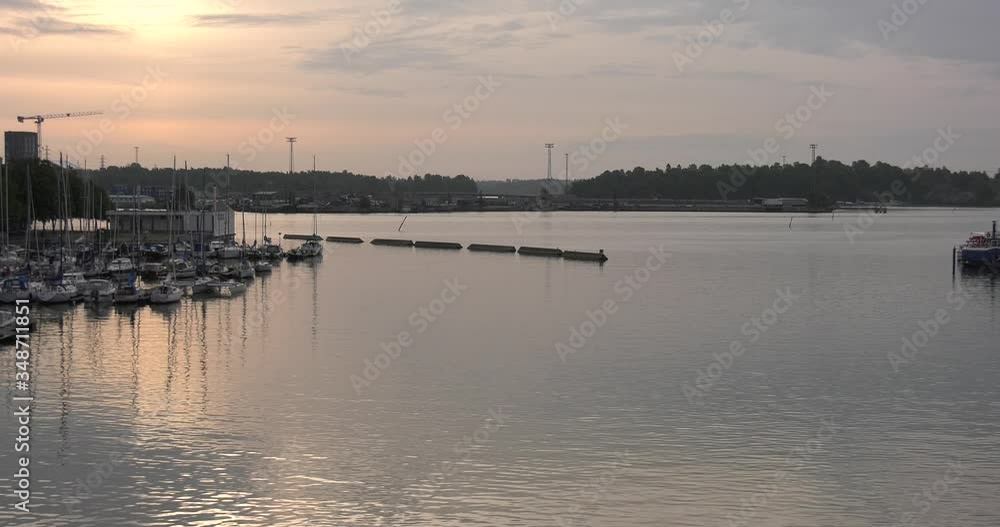 4K Helsinki Baltic Sea Finnish Bay lagoon, yachts, cruise liners view on cloudy summer day video in Finland, northern Europe 4K Helsinki Baltic Sea Finnish Bay lagoon, yachts, cruise liners view on cloudy summer day video in Finland, northern Europe
