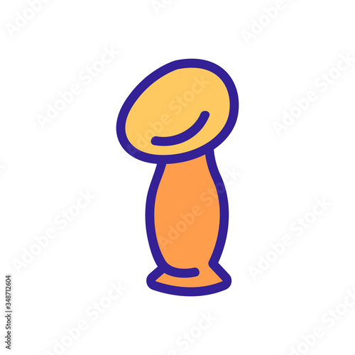 silicone breast pump mechanical suction cup icon vector. silicone breast pump mechanical suction cup sign. color symbol illustration