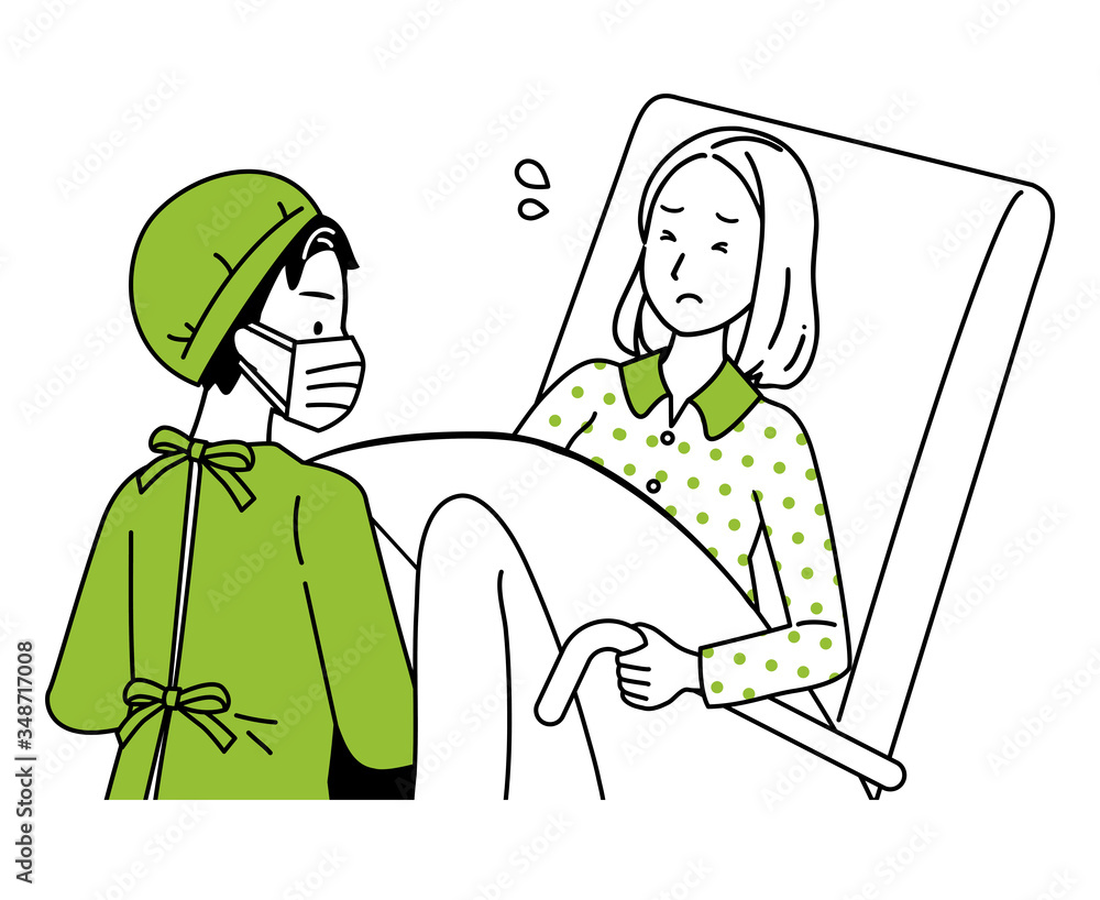 Obraz premium Illustration of a woman giving birth.