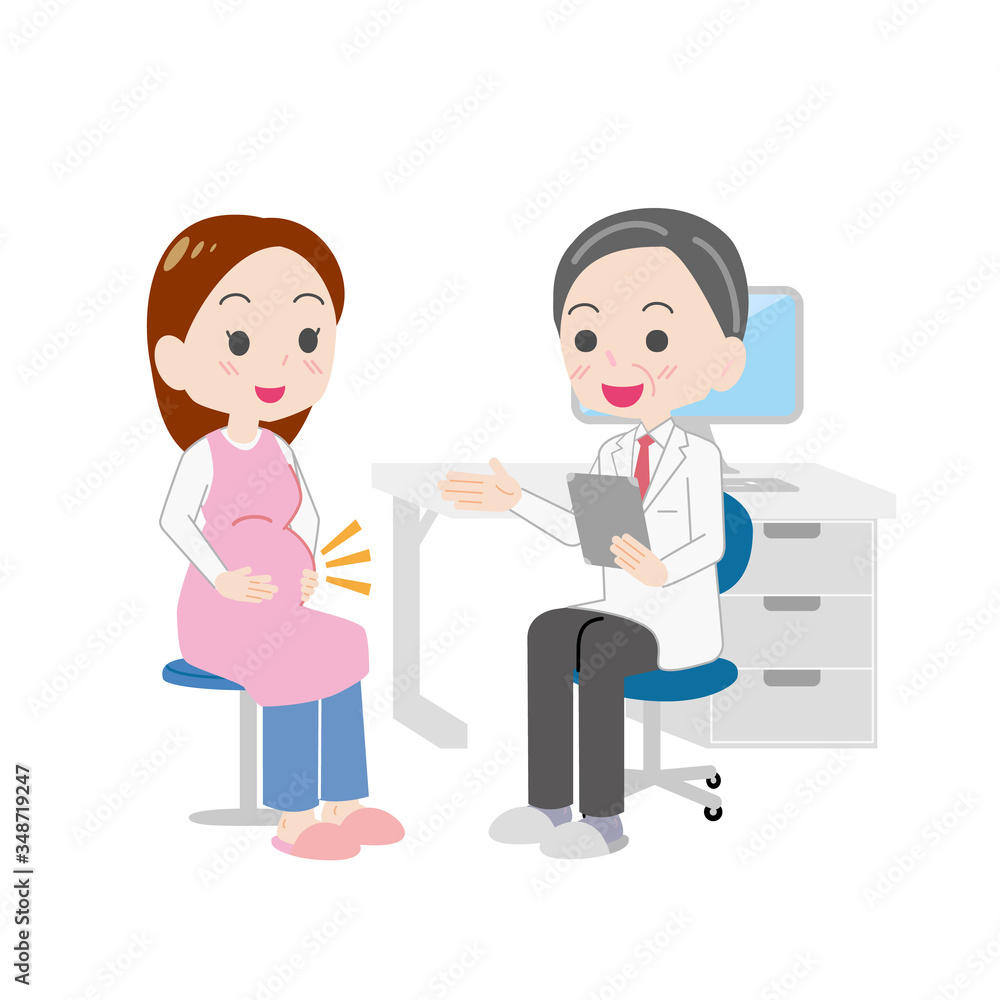 診察を受ける妊婦