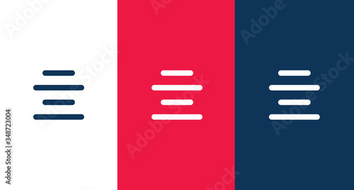 Align-center icon for web and mobile