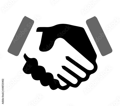handshake icon vector illustration