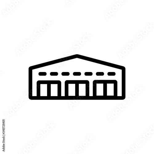 garage network icon vector. garage network sign. isolated contour symbol illustration