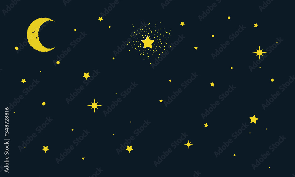 Naklejka premium night sky