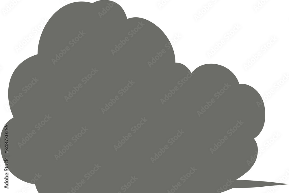 Cute Cartoon Cloudy clouds Speech bubble