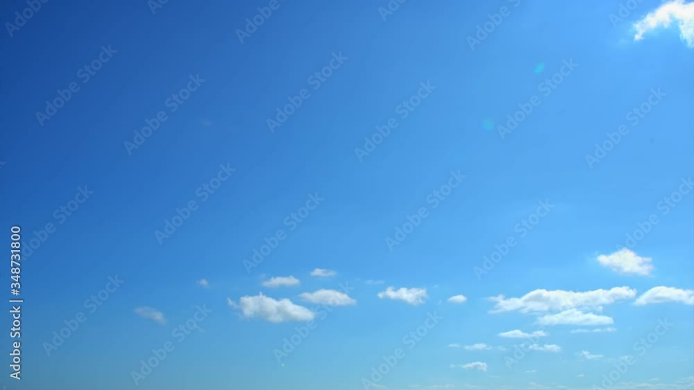 Time-lapse photography of cloud with blue sky background