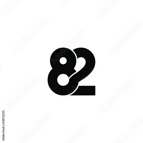 82 letter original monogram logo design