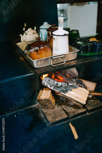 Fototapeta Naklejka Na Ścianę i Meble -  Café no fogão a lenha, em Minas Gerais, Brasil