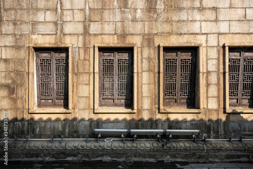 Ancient wooden windows in China