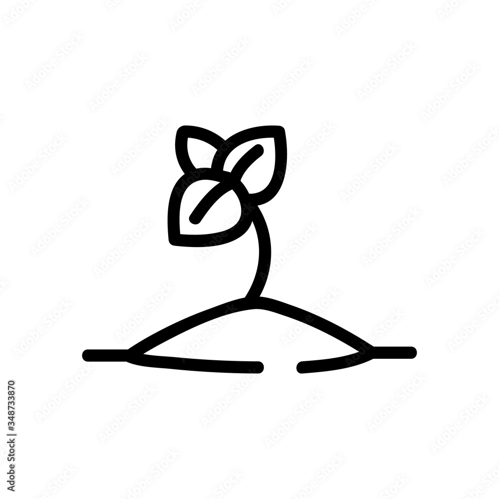 oregano in ground icon vector. oregano in ground sign. isolated contour symbol illustration oregano in ground icon vector. oregano in ground sign. isolated contour symbol illustration