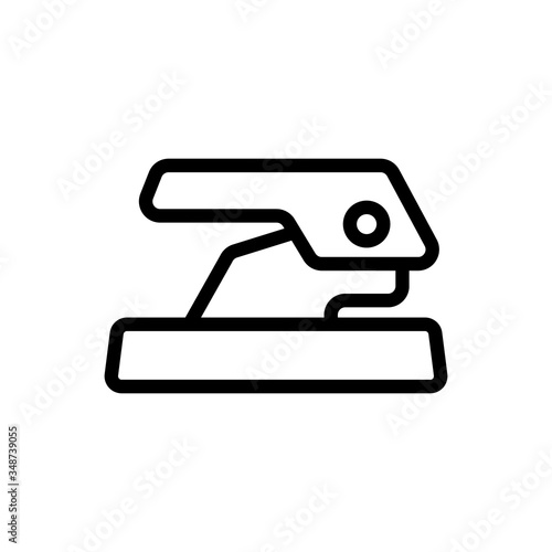 office convenient hole punch icon vector. office convenient hole punch sign. isolated contour symbol illustration