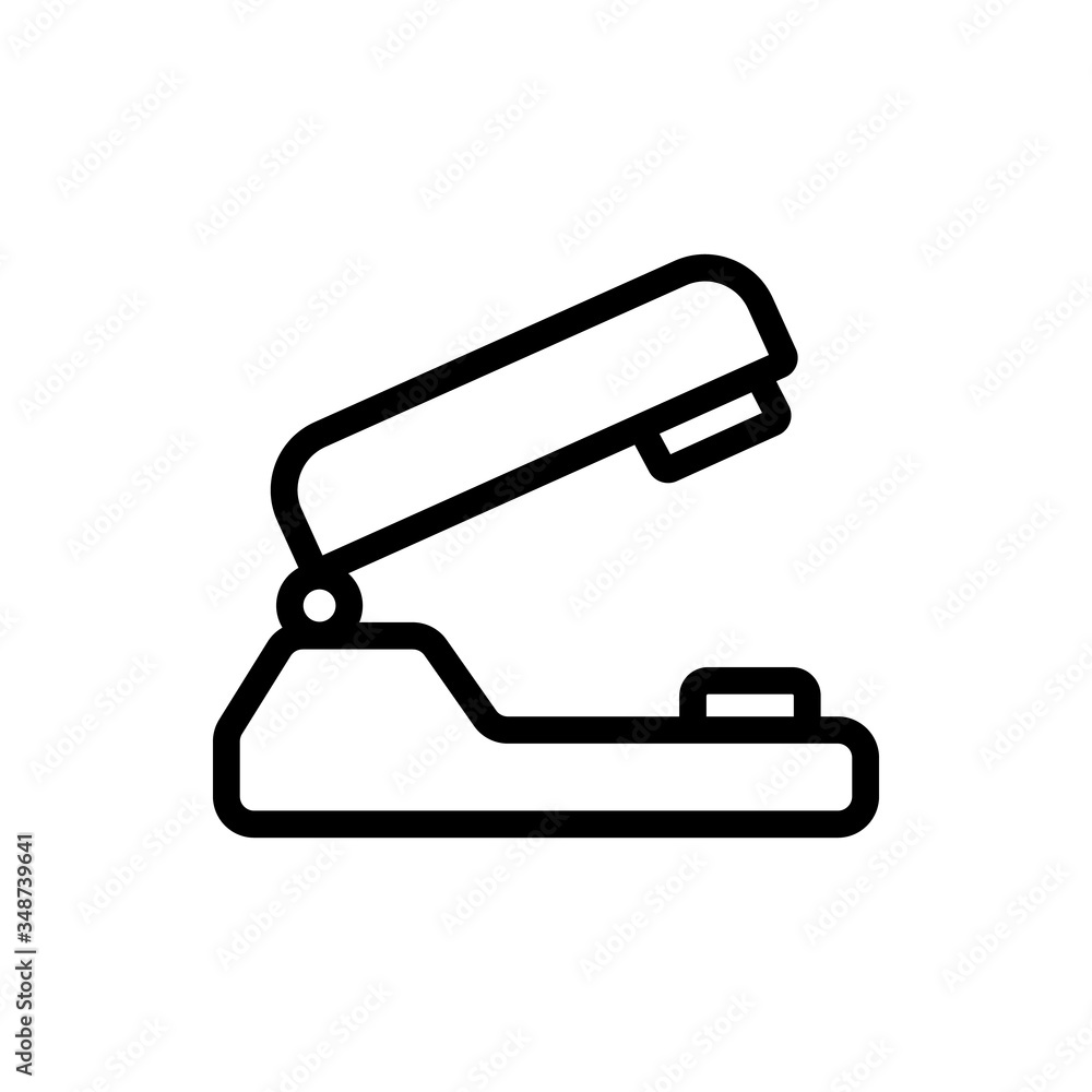 paper hole punch icon vector. paper hole punch sign. isolated contour symbol illustration paper hole punch icon vector. paper hole punch sign. isolated contour symbol illustration