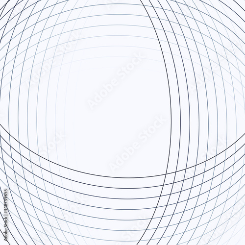 Futuristic and remarkable template or abstract background that made by repeated circular orbit shapes with gradient. It can be used as cover page, business card, etc.
