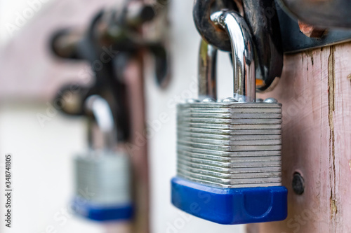 A padlock