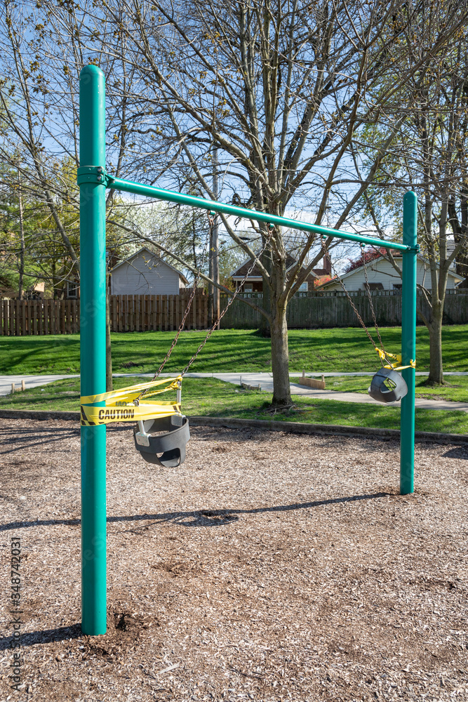 Playground off limits during COVID-19 pandemic Playground off limits during COVID-19 pandemic