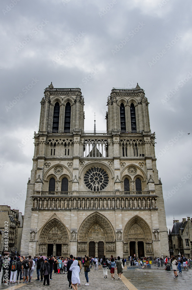 Notre Dame Cathedral,  Paris, France.