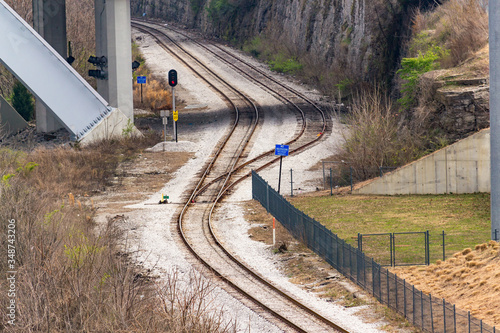 Railroad tracks