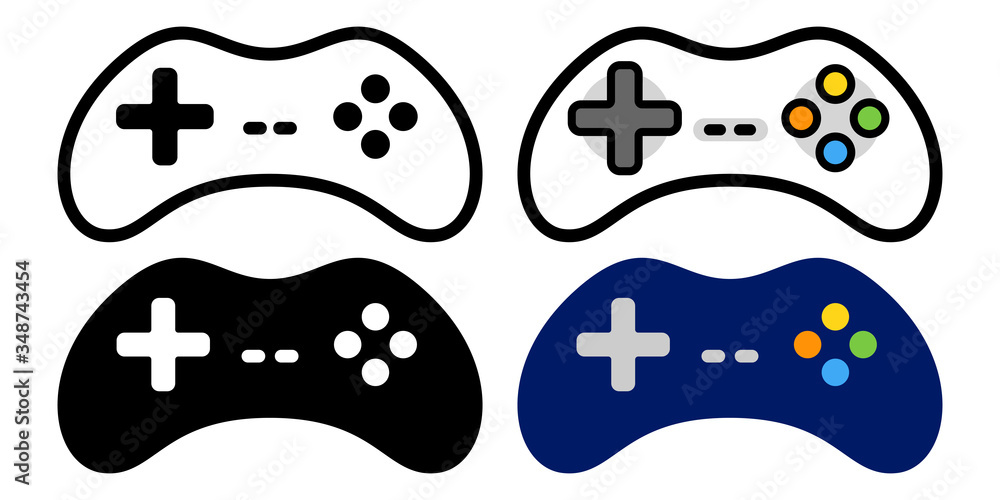 ゲームコントローラーのアイコンセットイラストベクター Stock Vector Adobe Stock ゲームコントローラーのアイコンセットイラストベクター Stock Vector Adobe Stock