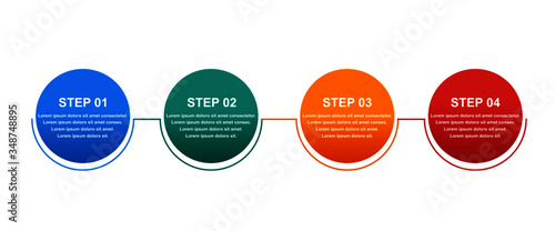 Illustration Info graphic design template, Can be used for process, presentations, banner, info graphic