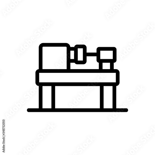 joiner band saw machine icon vector. joiner band saw machine sign. isolated contour symbol illustration