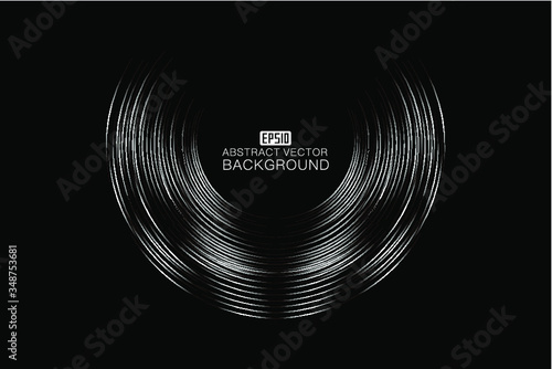 Textured black and white gray gradient abstract lines texture background.
